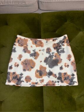 Sincerely Jules Cow print mini skirt